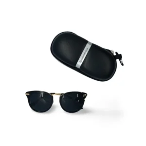 Cat Eye Black/Gold Sunglasses