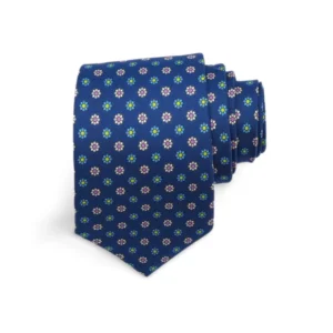 Flower Print Silk Tie