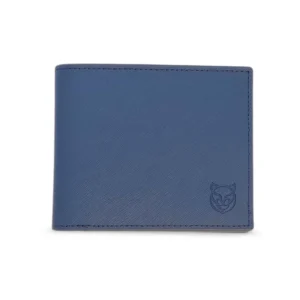 Blue Saffiano Leather Wallet