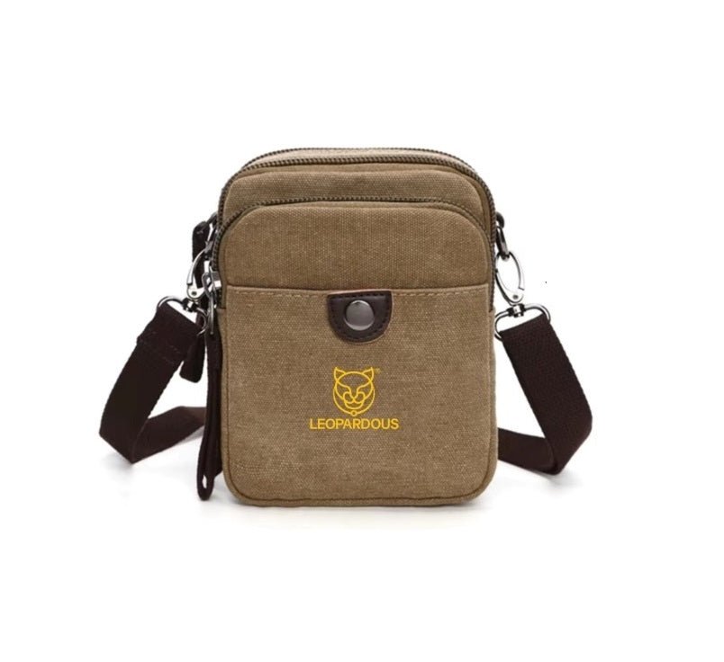 Army Green Canvas Crossbody Bag