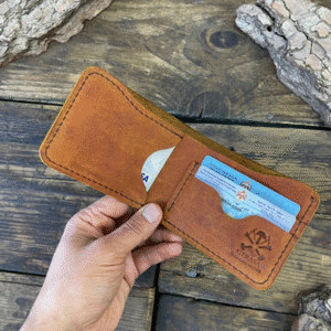 محفظة جلد بقري من جرش - N05