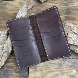 محفظة جلد بقري طبيعي :No. 52