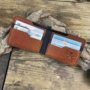 No.50 : محفظة جلد بقري طبيعي