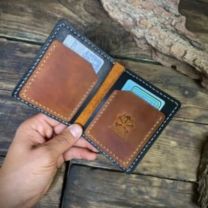 No.58 محفظة جلد بقري طبيعي‎