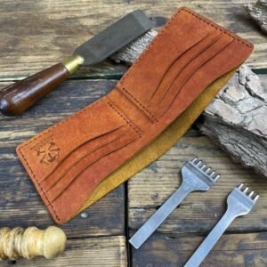 No. 57 محفظة جلد بقري طبيعي