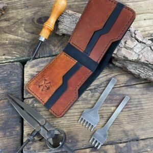 No.50 : محفظة جلد بقري طبيعي