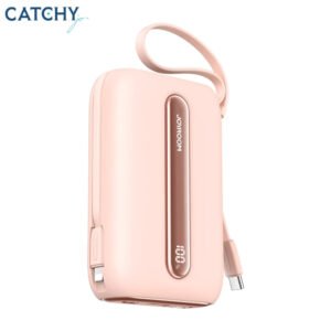 Joyroom jr l012 mini power bank 10k with dual cables 22 5w