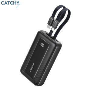 Anker Zolo Power Bank With Built-in USB-C & Lightning Cables (10000mAh)