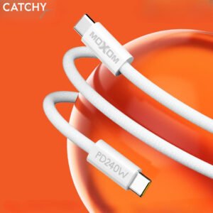 Moxom LX-CB907 Super Fast Nylon Fabric Type-C to Type-C Charging Cable 1M (240W)