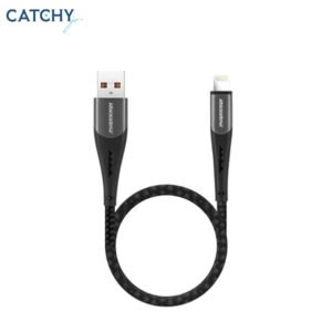 ROCKROSE Diesel Mini Nylon-Braided Charge & Sync Cable (30CM)