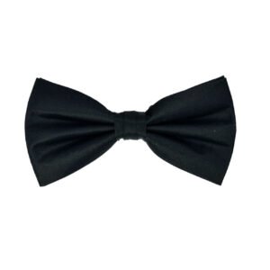 Black Silk Bowtie