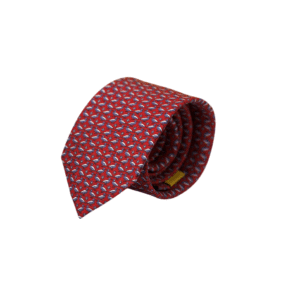 Ducks on Burgundy Silk Tie