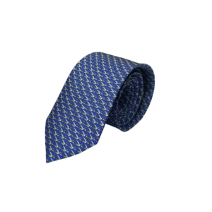 Birds on Blue Silk Tie