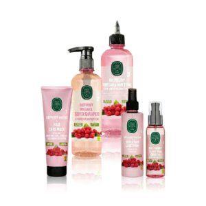 Natural Berry Vinegar Hair Care Set – 5-Step Routine