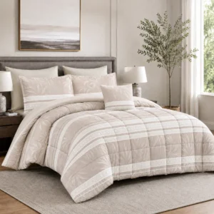 Blanket Set - طقم لحاف مزدوج بولي-جكارد 7 قطع