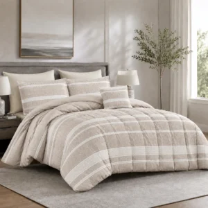 Blanket Set - طقم لحاف مزدوج بولي-جكارد 7 قطع