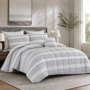 Blanket Set - طقم لحاف مزدوج بولي-جكارد 7 قطع