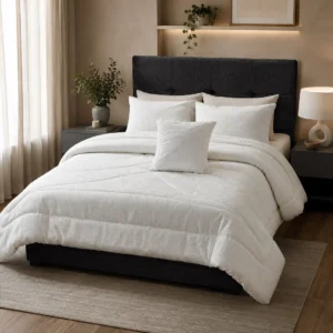 Blanket Set - طقم لحاف مزدوج جكارد مطرز 8 قطع