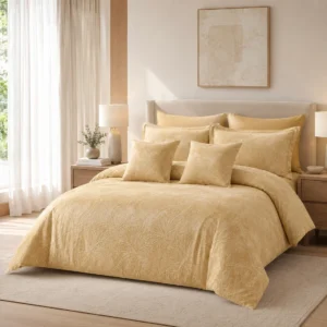 Blanket Set - طقم لحاف مزدوج جكارد مطرز 8 قطع