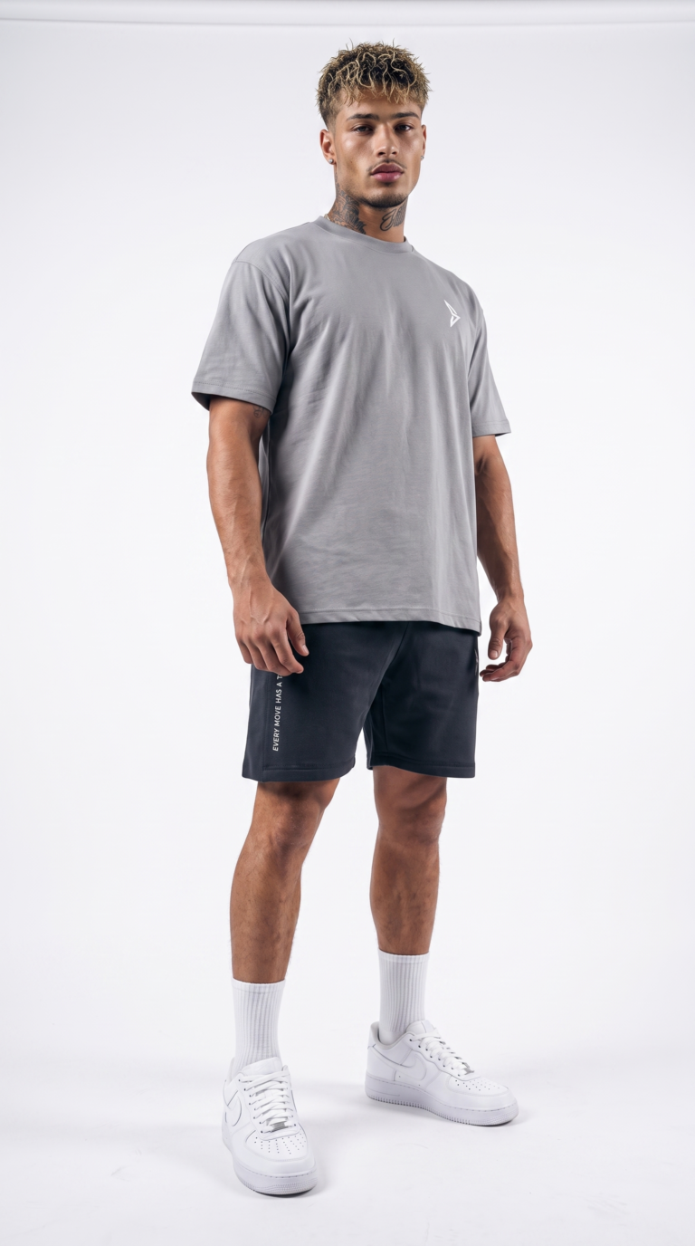Grey Oversize T-Shirt - الصورة 3