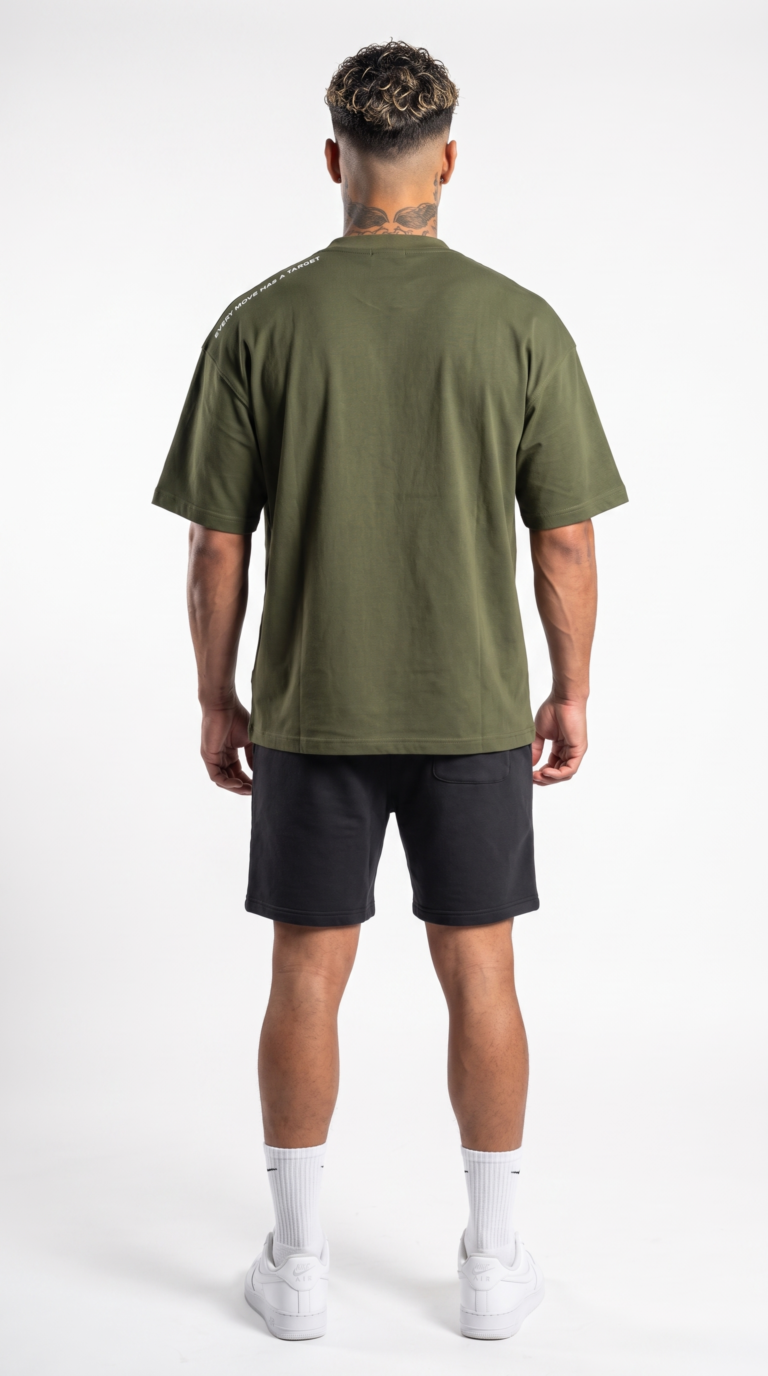 Green Oversize T-Shirt - الصورة 3