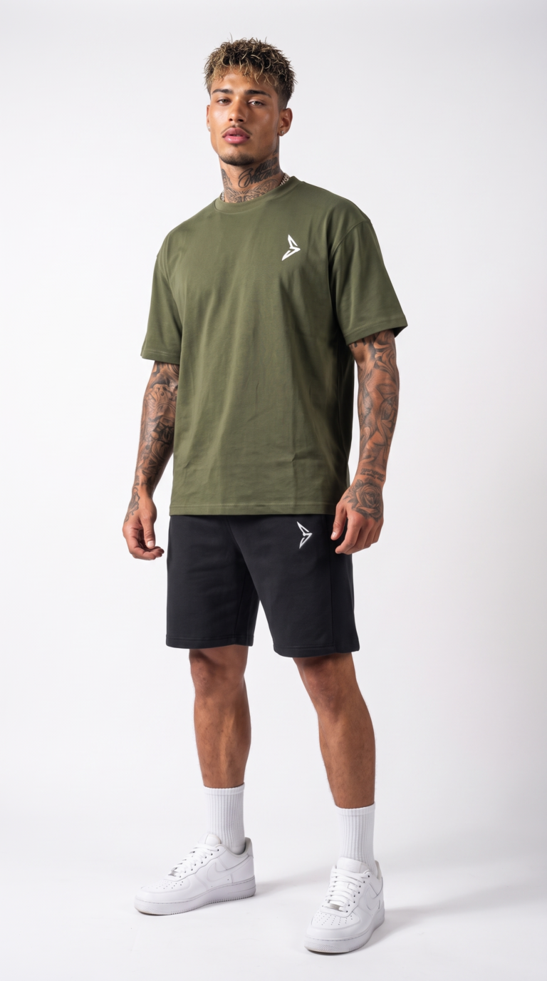 Green Oversize T-Shirt - الصورة 2