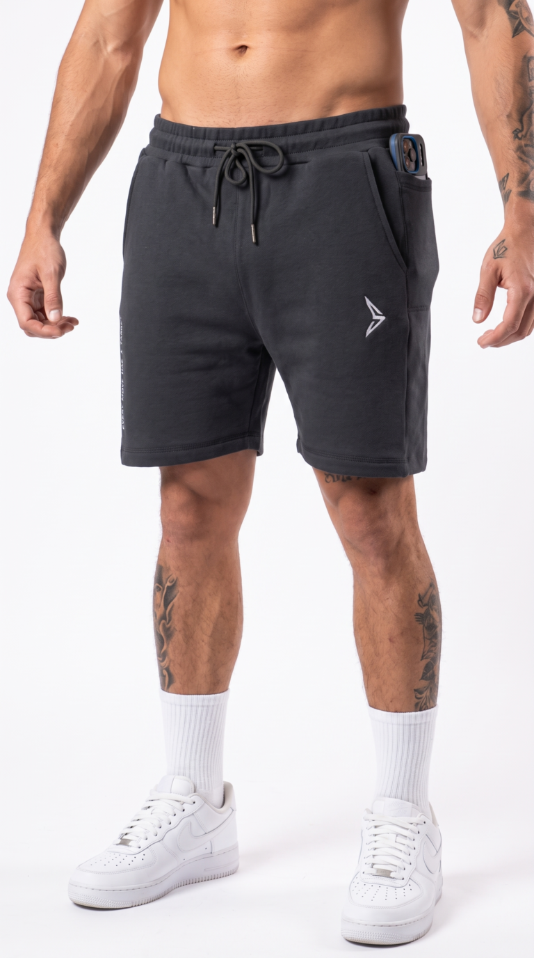 Relaxed Athletic Fit Black Short - الصورة 2