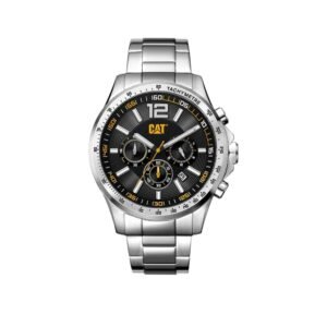 Cat Boston Watch Black Dial/ Silver SS Strap