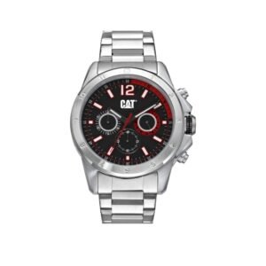 Cat Big Twist 24 Chrono Watch Dial Black,Red | Starp Silver SS