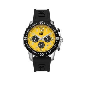 Cat Downforce Multi Watch Yellow Dial/ Black Strap