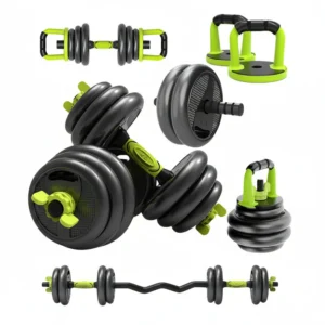 Adjustable Dumbbells & Barble Set