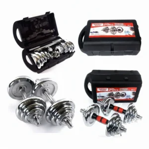 Chrome Adjustable Dumbbell Set
