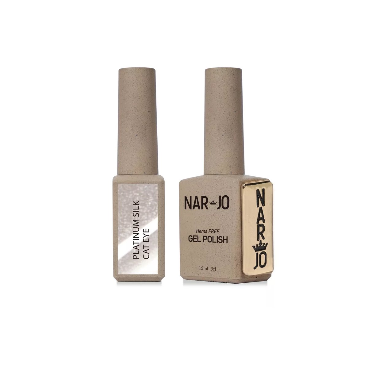 Narjo Platinum Silk Cat Eye Gel Polish – Magnetic Effect