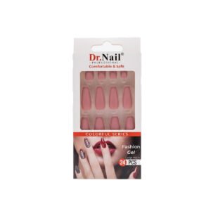 Dr. Nail Fashion Gel Color Nails – Press-On Gel Nails Set (24 pcs) 488