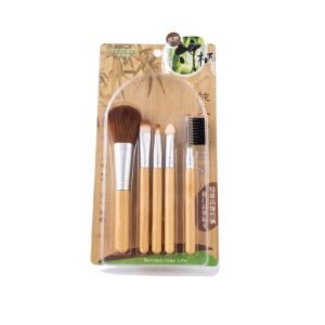 Bamboo Makeup Brush Set – 5 Pieces