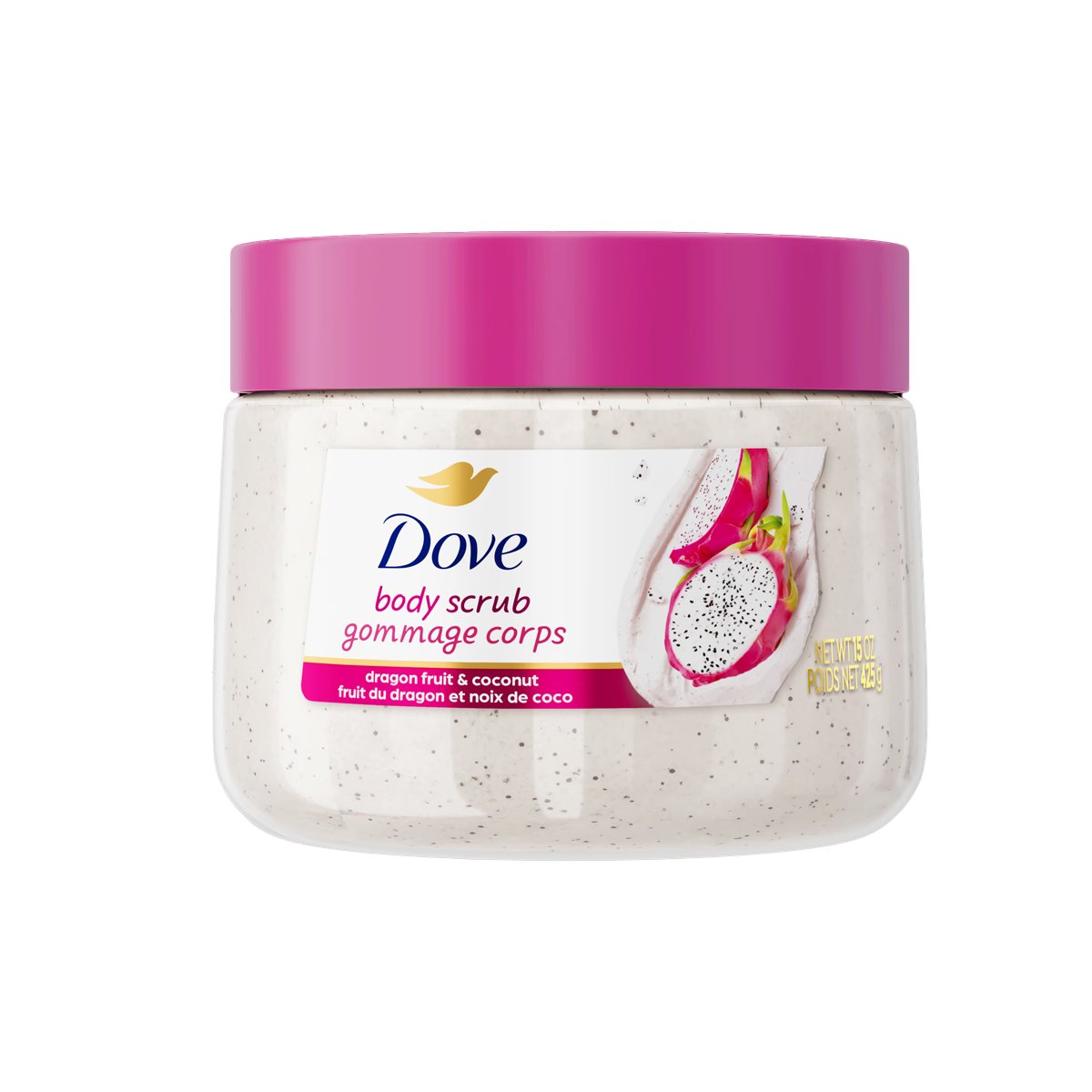 Dove Body Scrub Dragon Fruit & Coconut 425 g