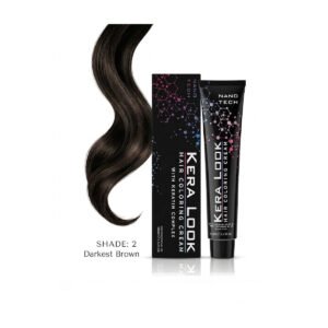 KERA LOOK Hair Coloring Cream Shade 2 Darkest Brown 100 ml