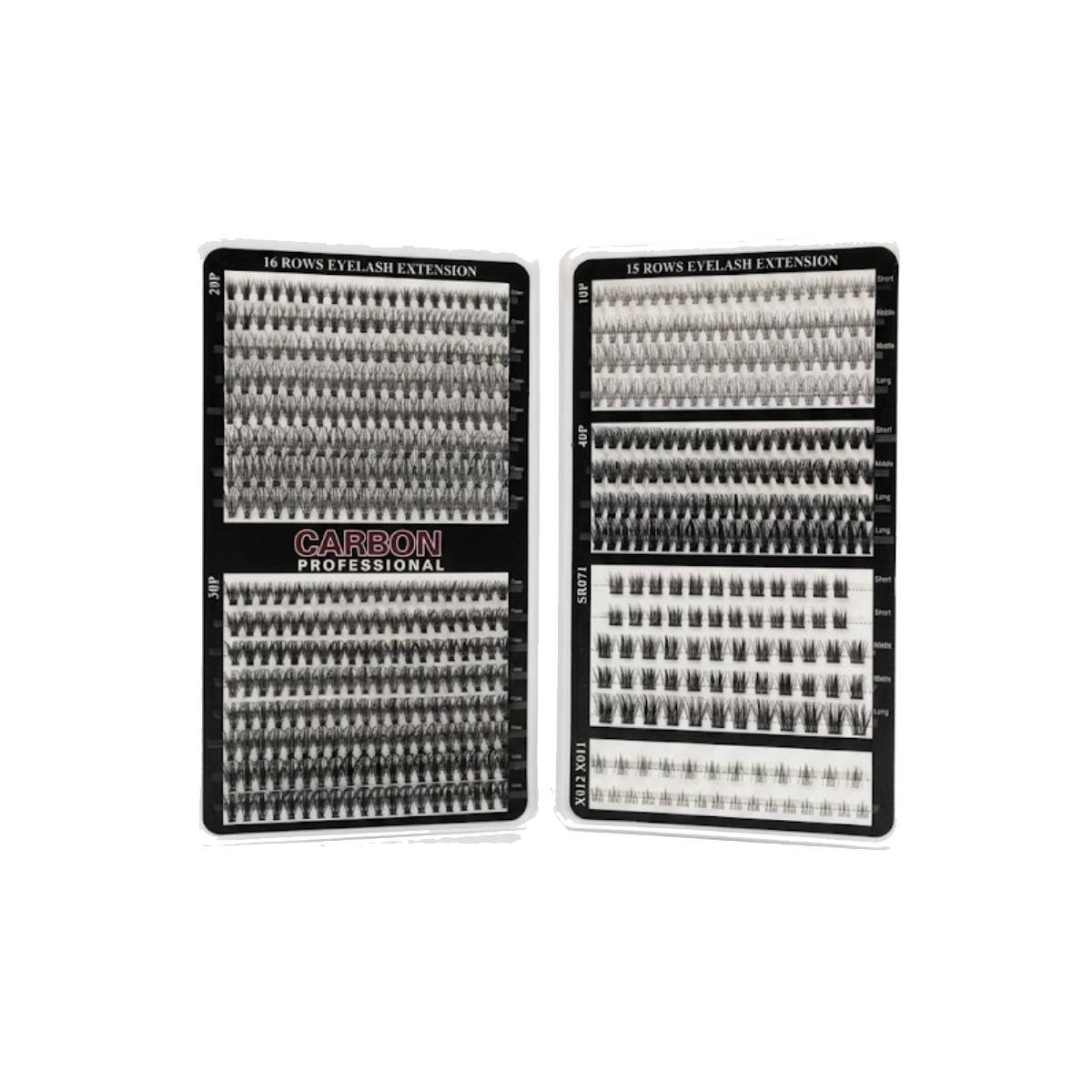 Carbon Professional Cluster Eyelash Extensions Kit