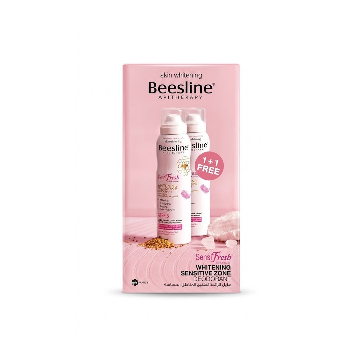 Beesline SensiFresh Whitening Sensitive Zone Deodorant Spray (1+1 Free)
