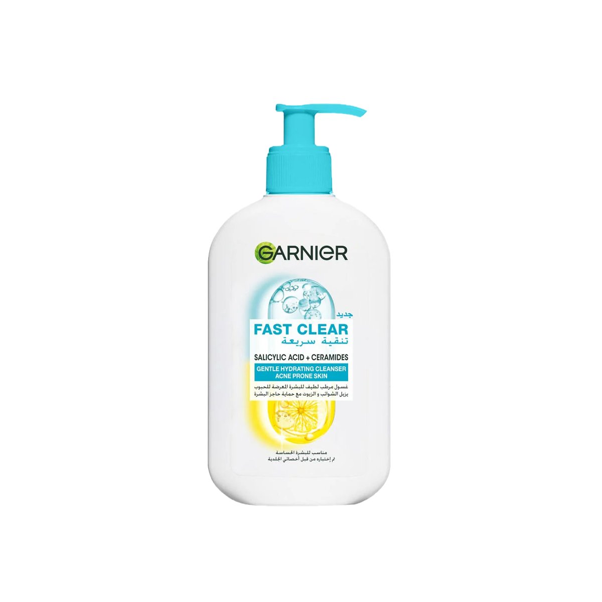 Garnier Fast Clear Gentle Cleanser – Hydrating Face Wash for Acne Prone Skin 250ml