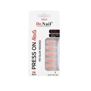 Dr. Nail Professional Press On Nails – No Glue Needed (French Style, 24 pcs) KS186