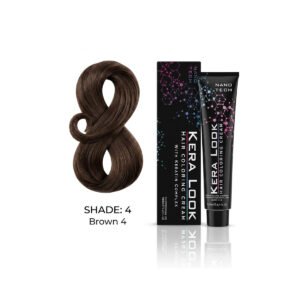 KERA LOOK Hair Coloring Cream Shade 4 Brown 100 ml