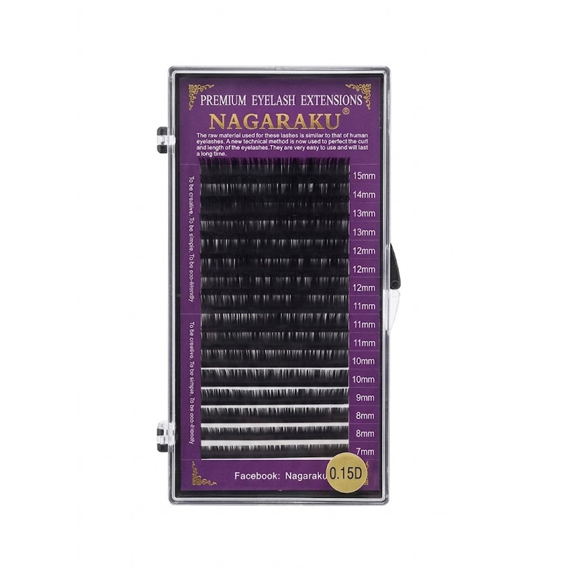 NAGARAKU Premium Eyelash Extensions (Mixed Lengths)