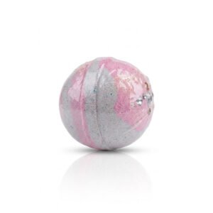 Luxury Bath Bomb – Pink & Silver Sparkle 144g