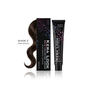 KERA LOOK Hair Coloring Cream Shade 3 Dark Brown 100 ml