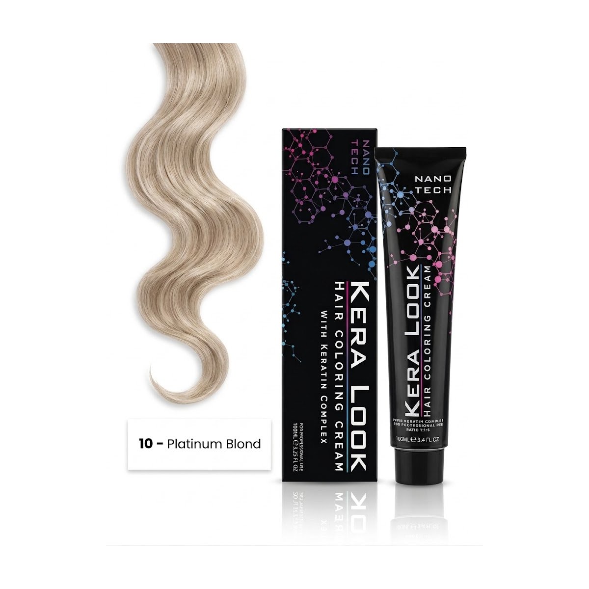 KERA LOOK Hair Coloring Cream No. 10 Platinum Blond 100 ml