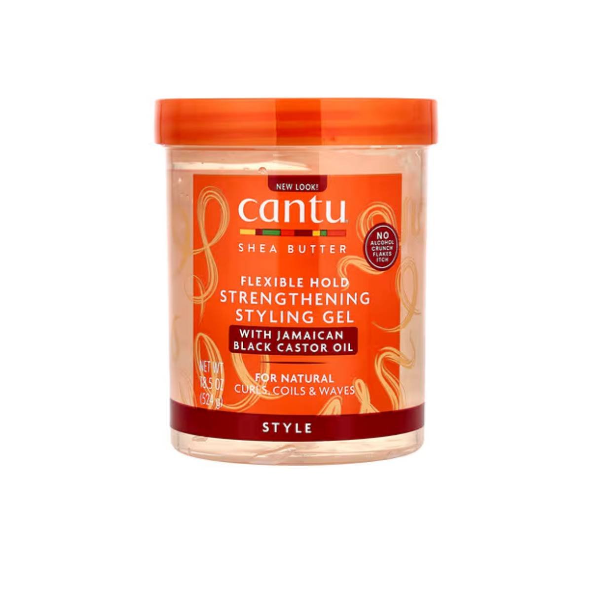 Cantu Shea Butter Flexible Hold Strengthening Styling Gel with Jamaican Black Castor oil – 18.5 oz (524 g)