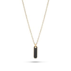 Cat Tread IP Gold Pendant Necklace