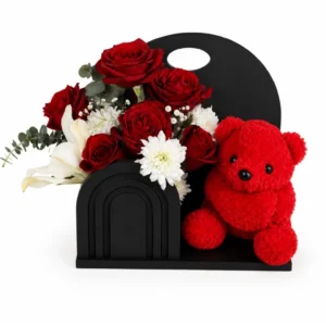 Roses With Gifts 30