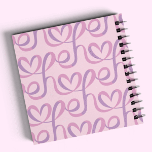 Notebook designed with word Hope